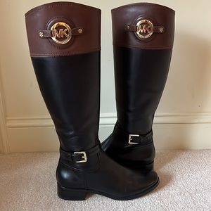 Michael Kors boots Black and Brown Boots. Size 7 1/2.